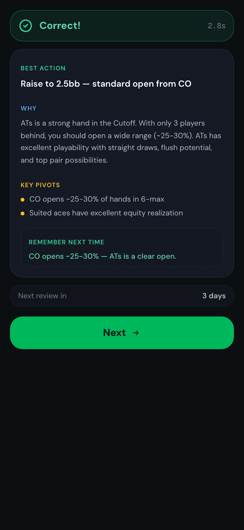 Feedback explanation